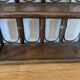 Pair of rattan shelves