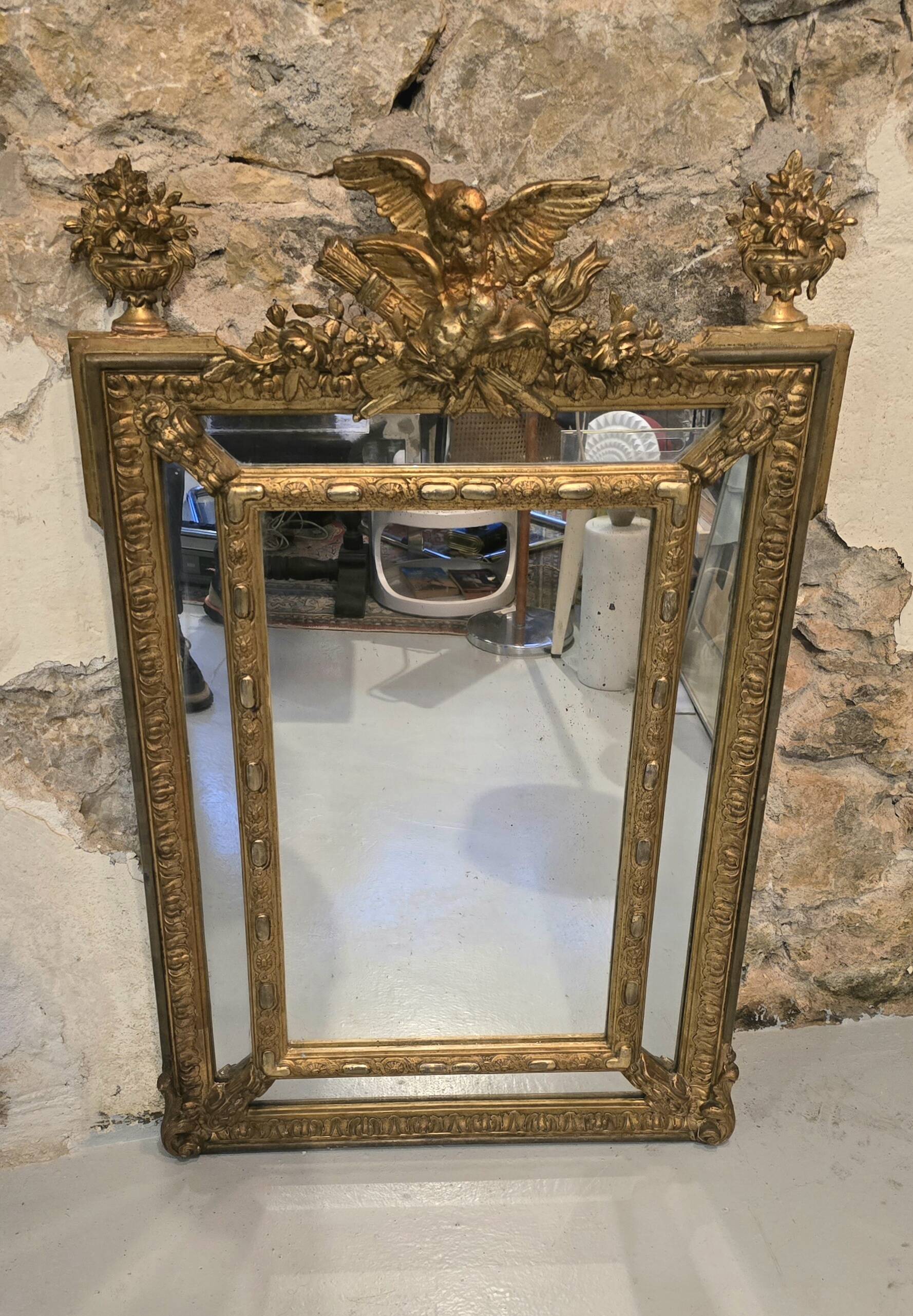 Mirror with parcloses, Napoléon III period