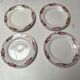 4 céranord plates with flowers