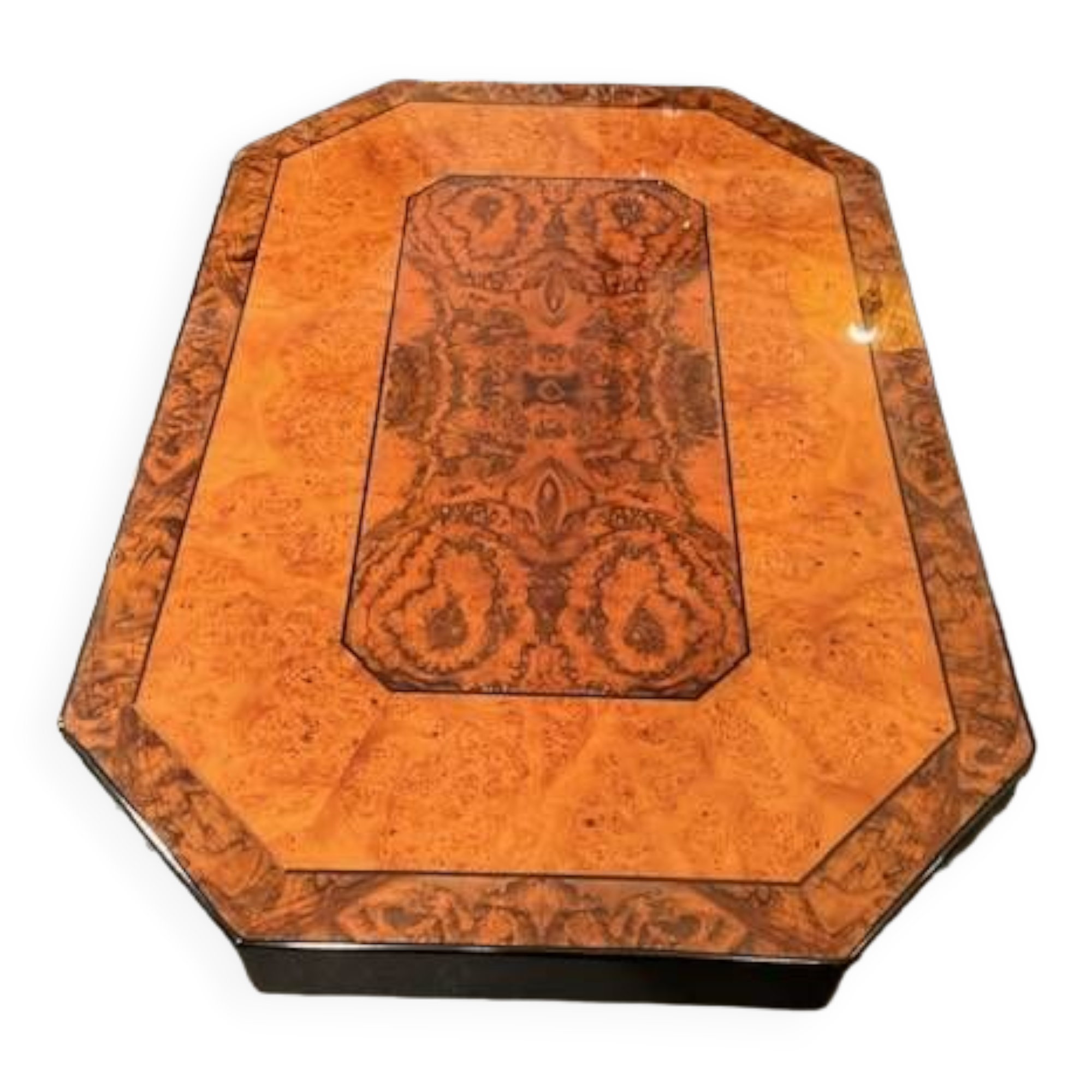 Coffee table in elm burl - 1970s/75s