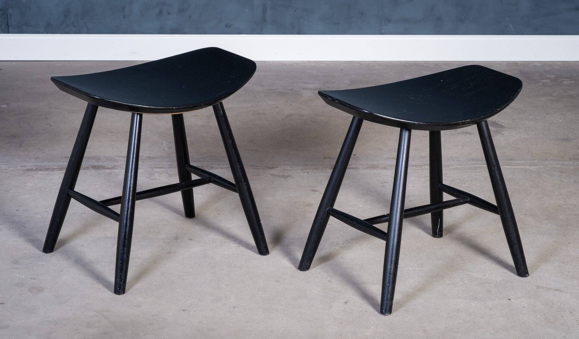 J36 stools by Ejvind A. Johansson for FDB Møbler, Denmark, 1960s, Set of 2