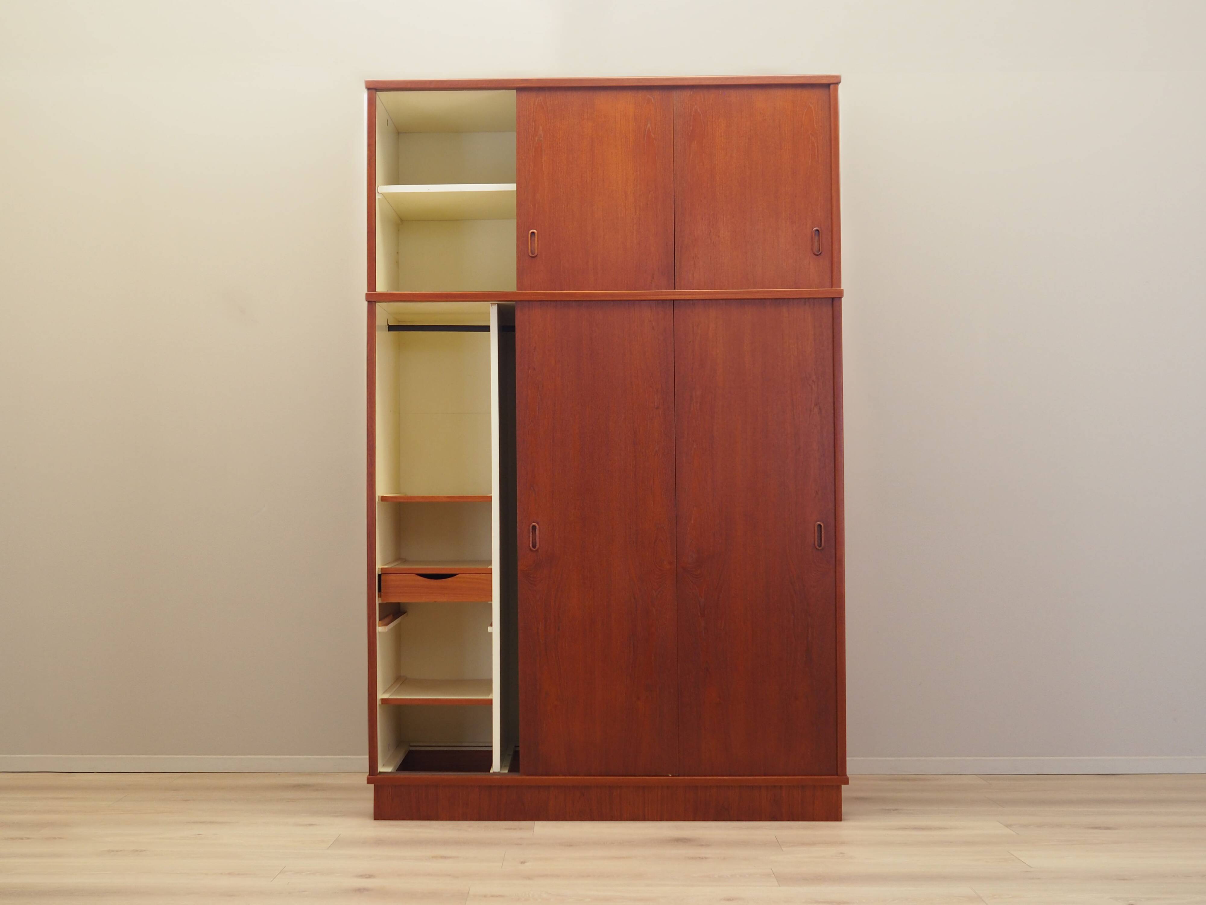 Teak wardrobe, Danish design, 1970s, produced in Denmark