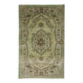 Tapis Oushak Ancien – Vert Sauge & Motifs Floraux, 179 x 281 cm