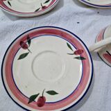 Set of 6 Antique Cups and Saucers