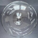 Vintage glass engraved cup