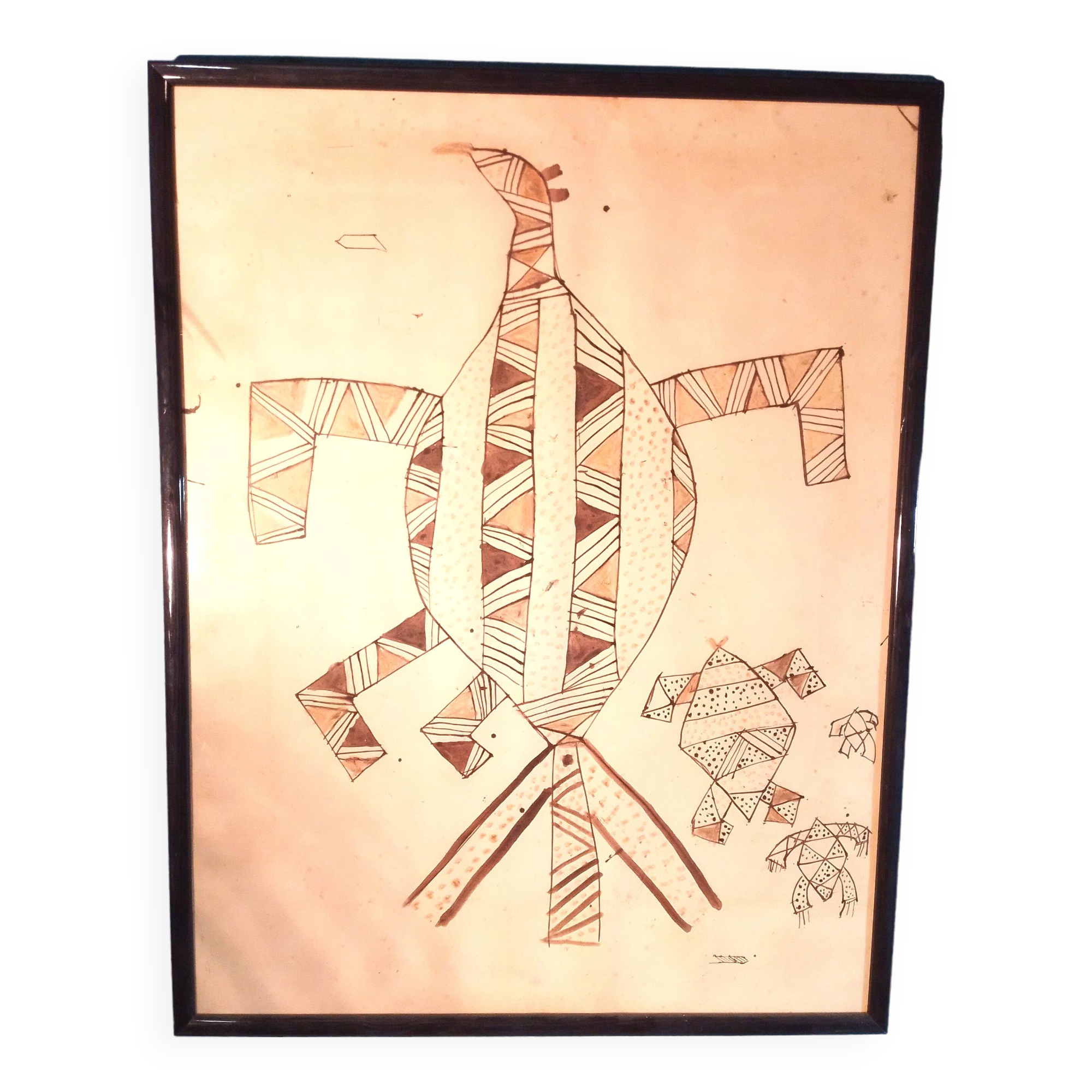 Watercolor Guyana 1950s