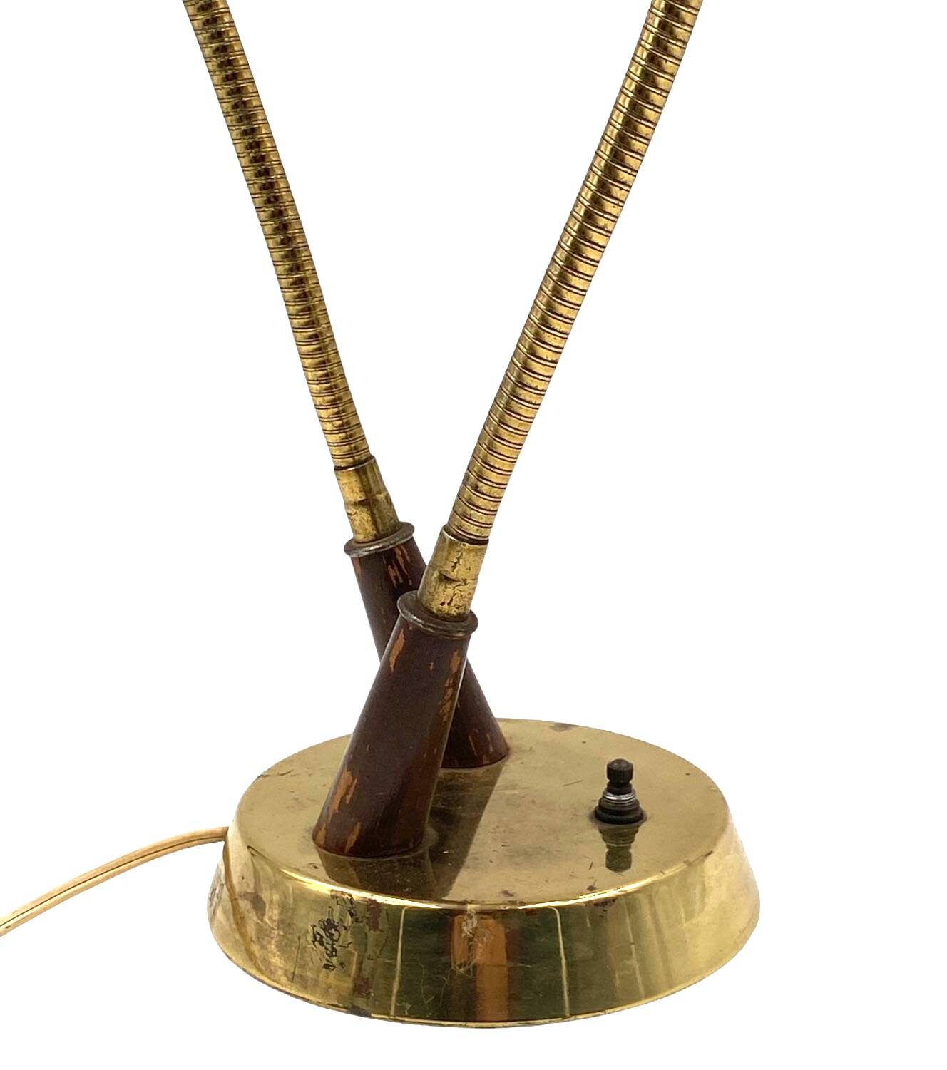 Mid-century modern two lights lamp, France circa 1960