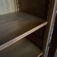 Small cabinet – Art Deco style bookcase in light wood with beveled glass.