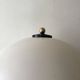 Italian tulip floor lamp in black / white / brass, 1970s design