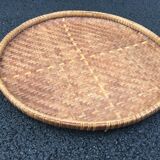 Braided bamboo tray