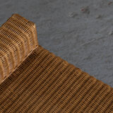 Stool, hocker in rattan and teak, Dutch design, 1970’s