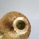 Pair of vintage oriental golden brass cellar candlesticks