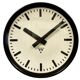 Industrial bakelite factory wall clock from Pragotron, 1960s