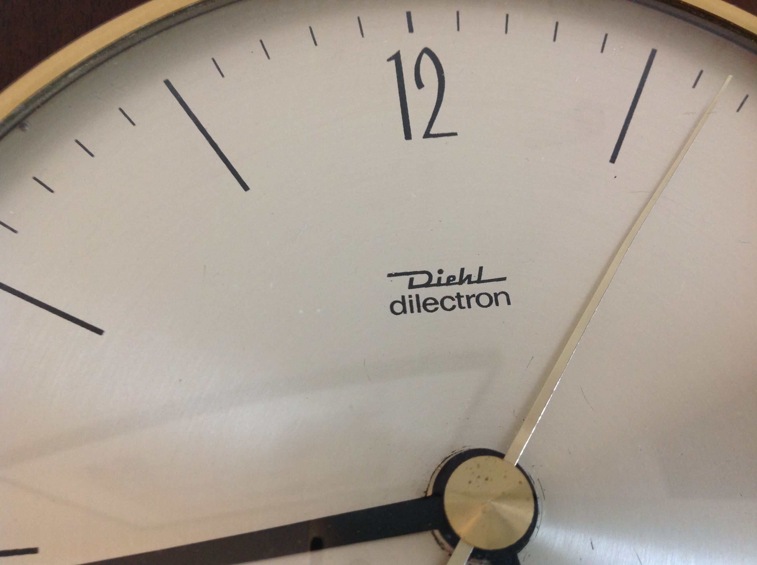 Old wooden clock by Diehl