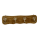Baroque ochre velvet coat rack