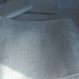 12 antique damask monogrammed napkins, 19th century