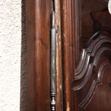 Large wooden coat rack 2 doors antique