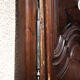 Grand vestiaire porte-manteau en bois 2 portes ancien