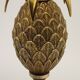 Vintage French floor lamp from the 1970s in brass and metal, Maison Jansen style.