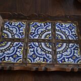 Blue azulejos tray