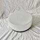 Vintage round ceiling light in white opaline and Bakelite