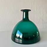 Blown glass vase signed holmegaard 1961