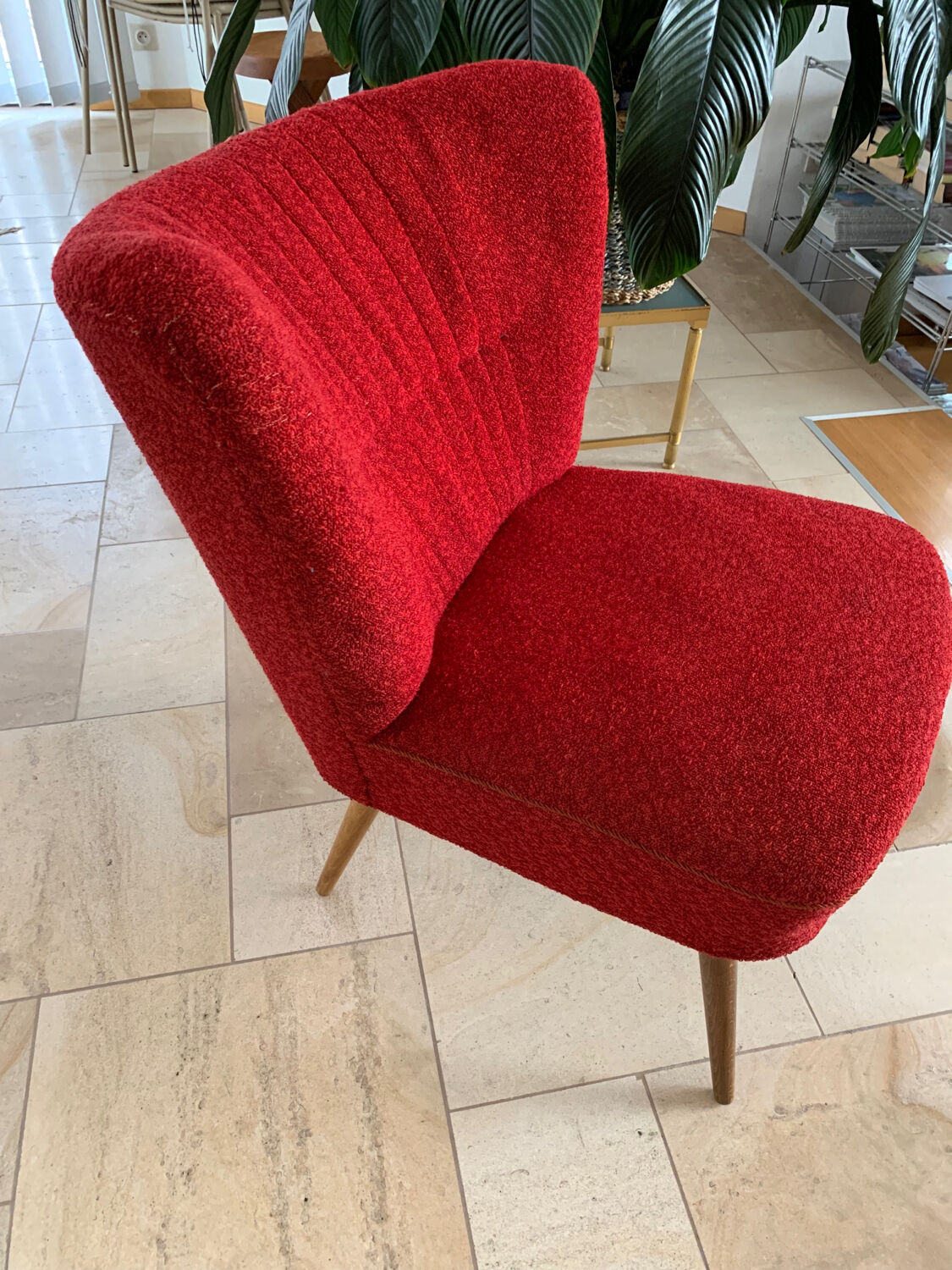Armchair red cocktail 50s-60s
