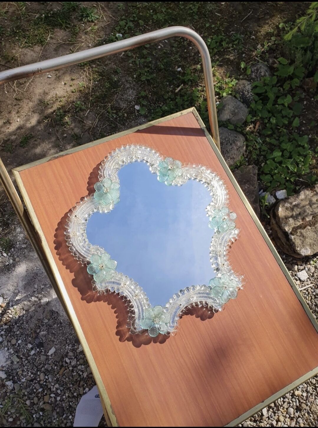 Venetian Murano glass mirror