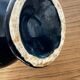 Fat Lava Ceramic Soliflore Vase Vallauris Blue H 31 cm