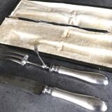 Carving cutlery set for leg of lamb, félix frères silverware