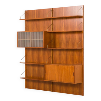 Mid century wall unit in teak, Hansen&Guldborg, 1960s
