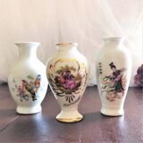 Set of 3 porcelain vases