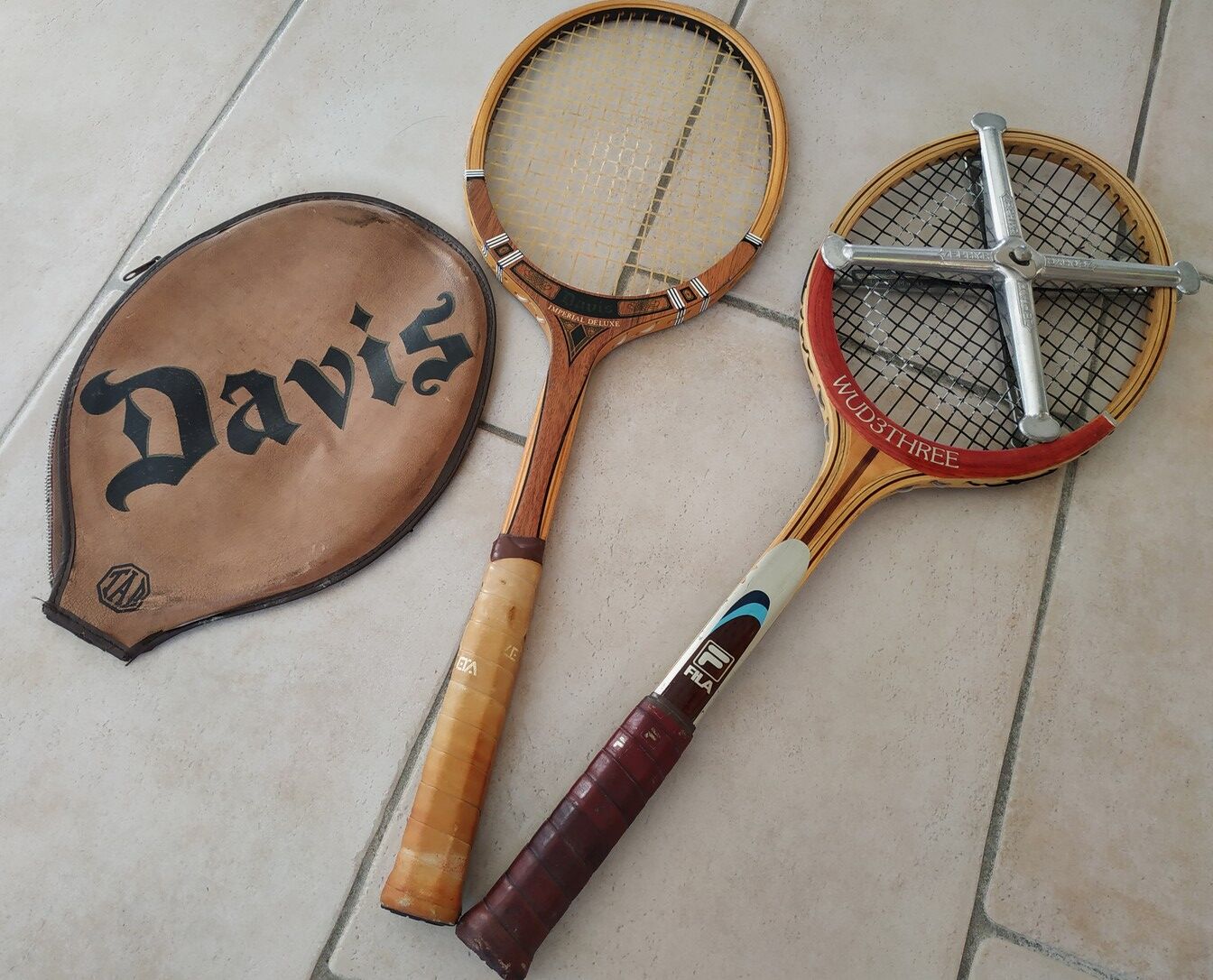 Raquettes tennis bois vintage 1960/1970