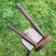 Paire de tabourets de chalet en bois