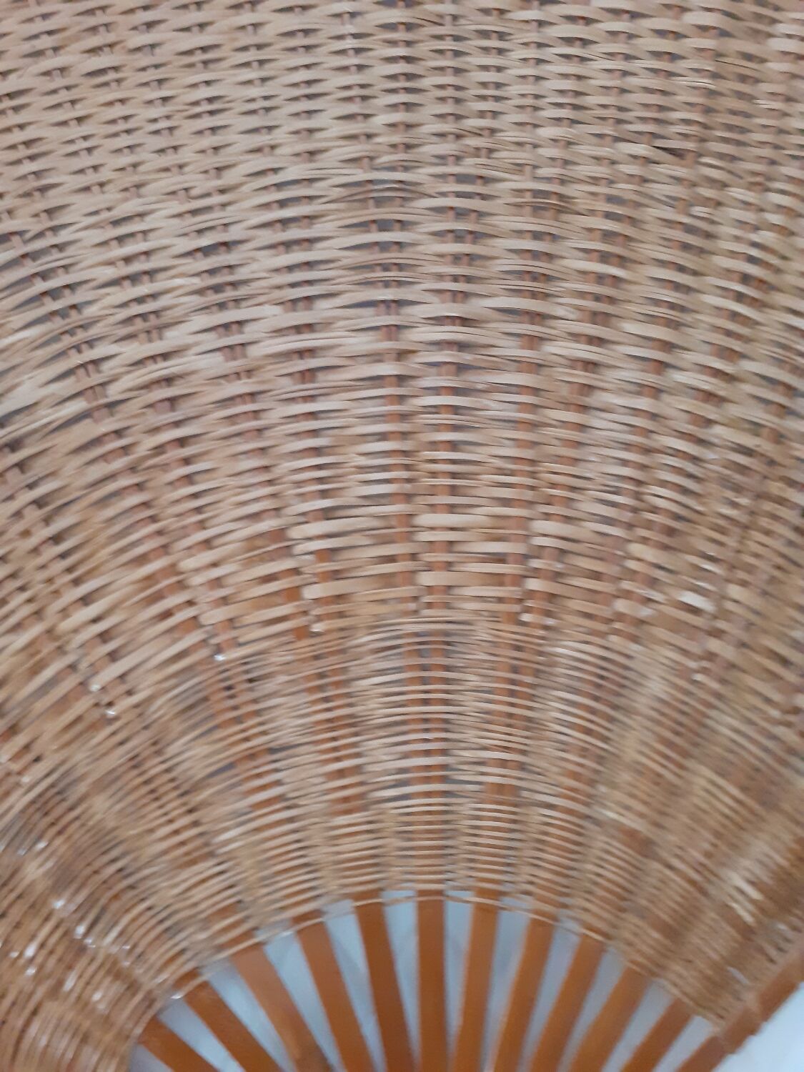 Éventail décoratif en osier 1 mètre