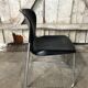 Old chair design drabert sm400k metal + plastic shell black vintage