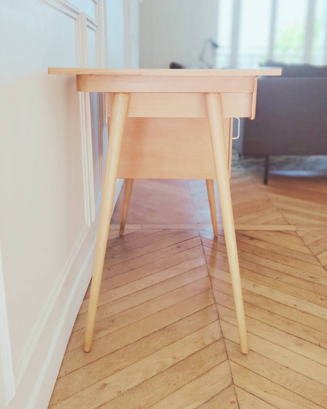 Renovated vintage Baumann desk, 1950s