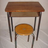 Children's desk and stool