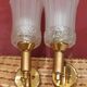 Vintage brass wall light