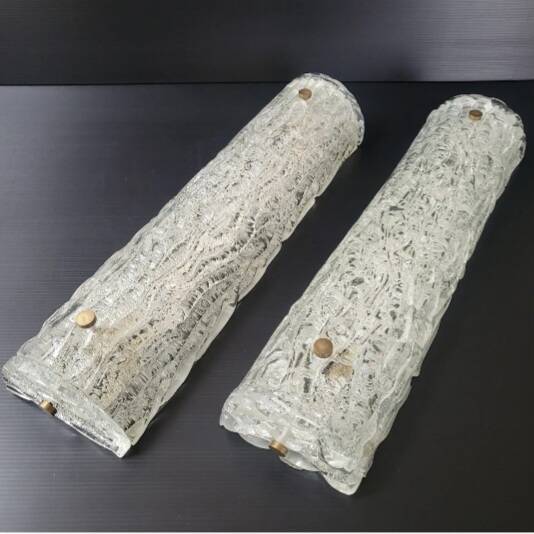 Pair of crystal wall lights for vintage Kalmar