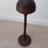 Wooden hat holder turned