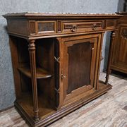 Antique low furniture of the buffet / sideboard / serving table type in Louis XVI style.
