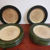 Lot vintage ceramic plates Saint Clément