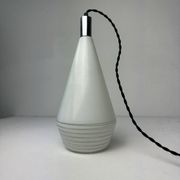 Vintage glass suspension light 1970