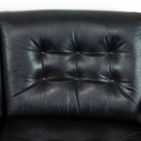 Midcentury leather lounge sofa 1960s