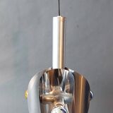 1970 chrome boat propeller pendant light with 3 lights.