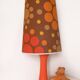 Pair of lamps with pop lampshade from the 70s