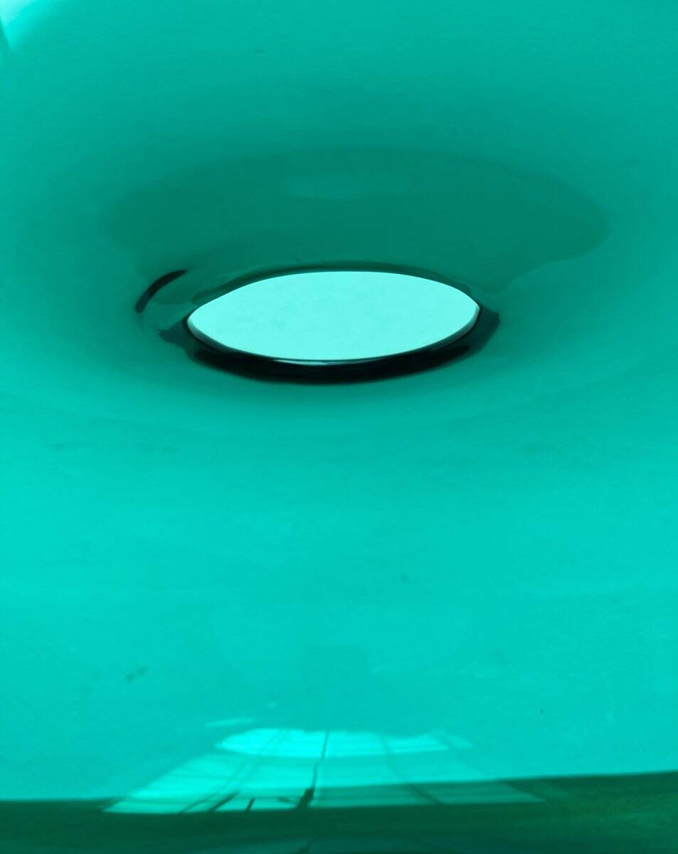 Large vase from the Swedish Stockholm series, handmade glass from Ikea, 1990s.