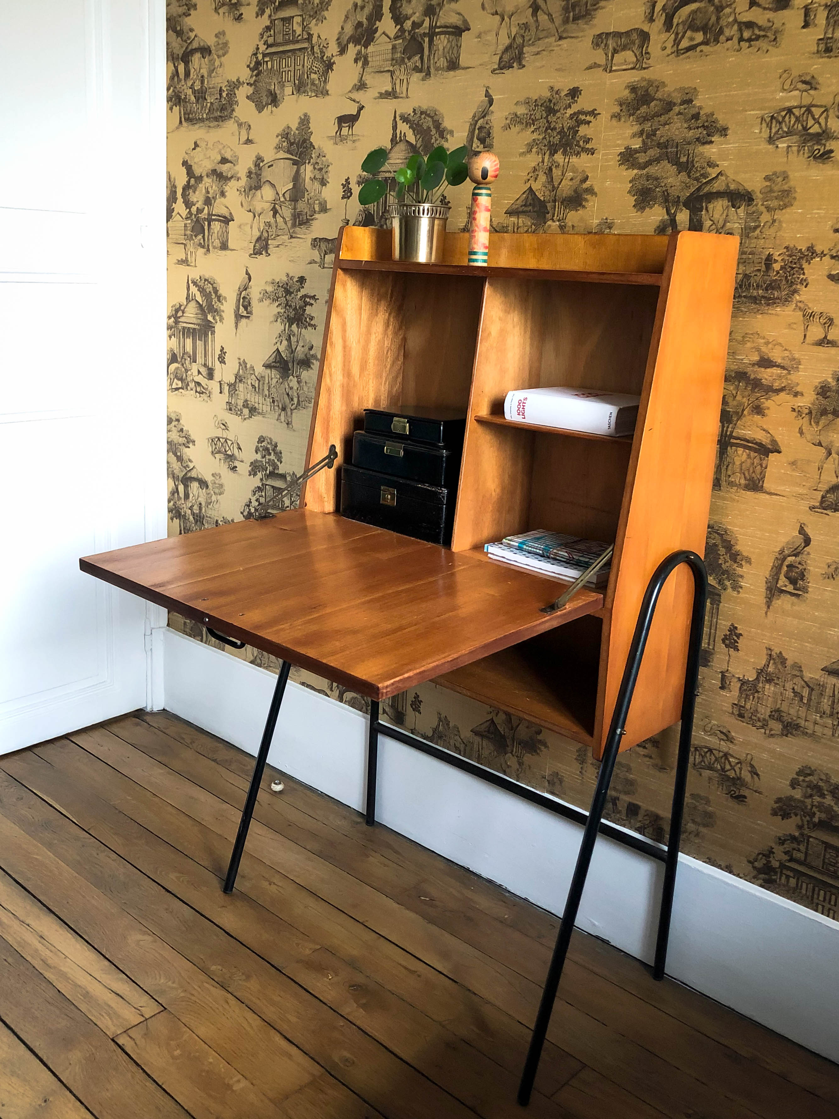 Vintage secretary France circa 1950