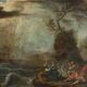 Old oil painting on canvas, French school, 18th century